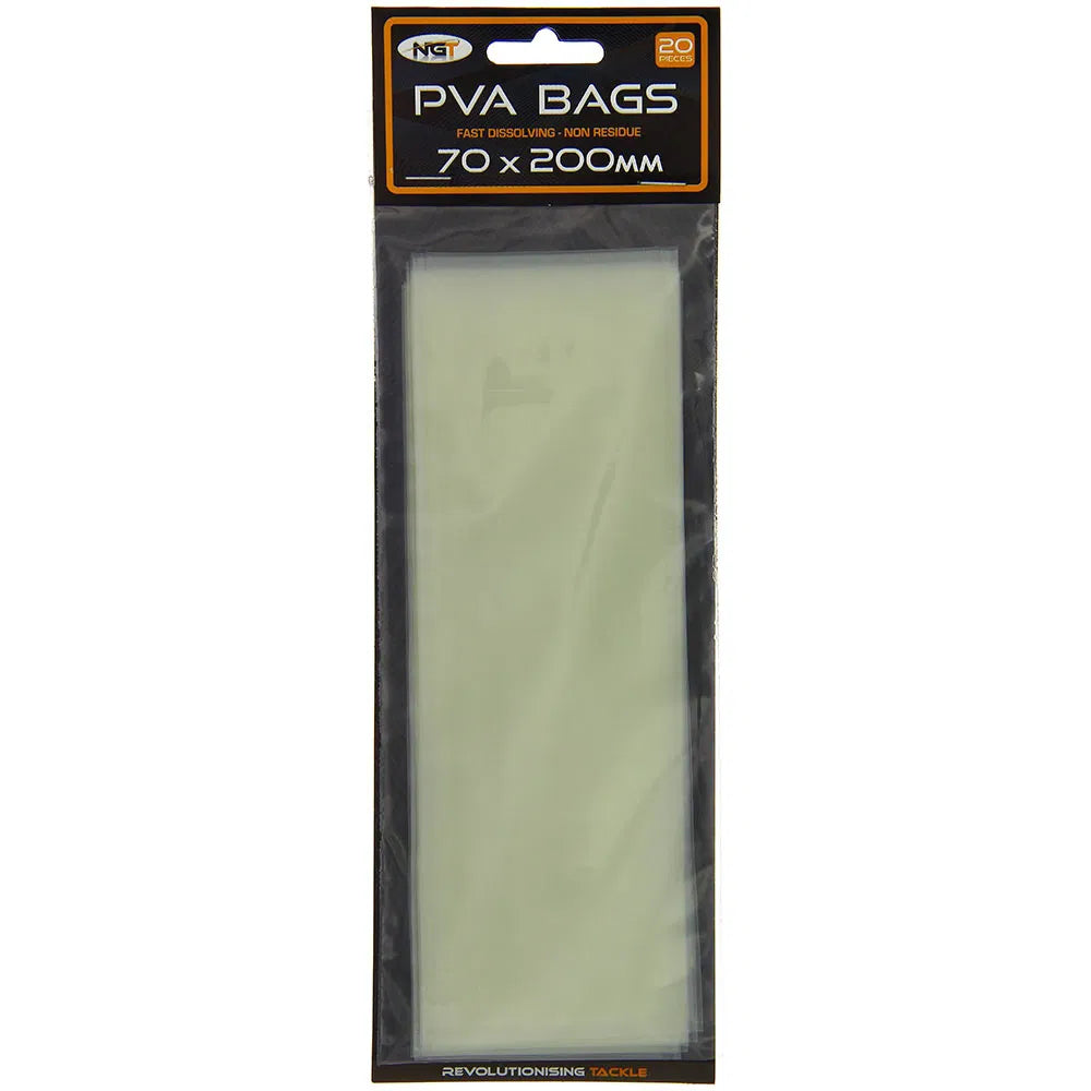 NGT PVA Bags - 70x200mm Bags 20 per Pack