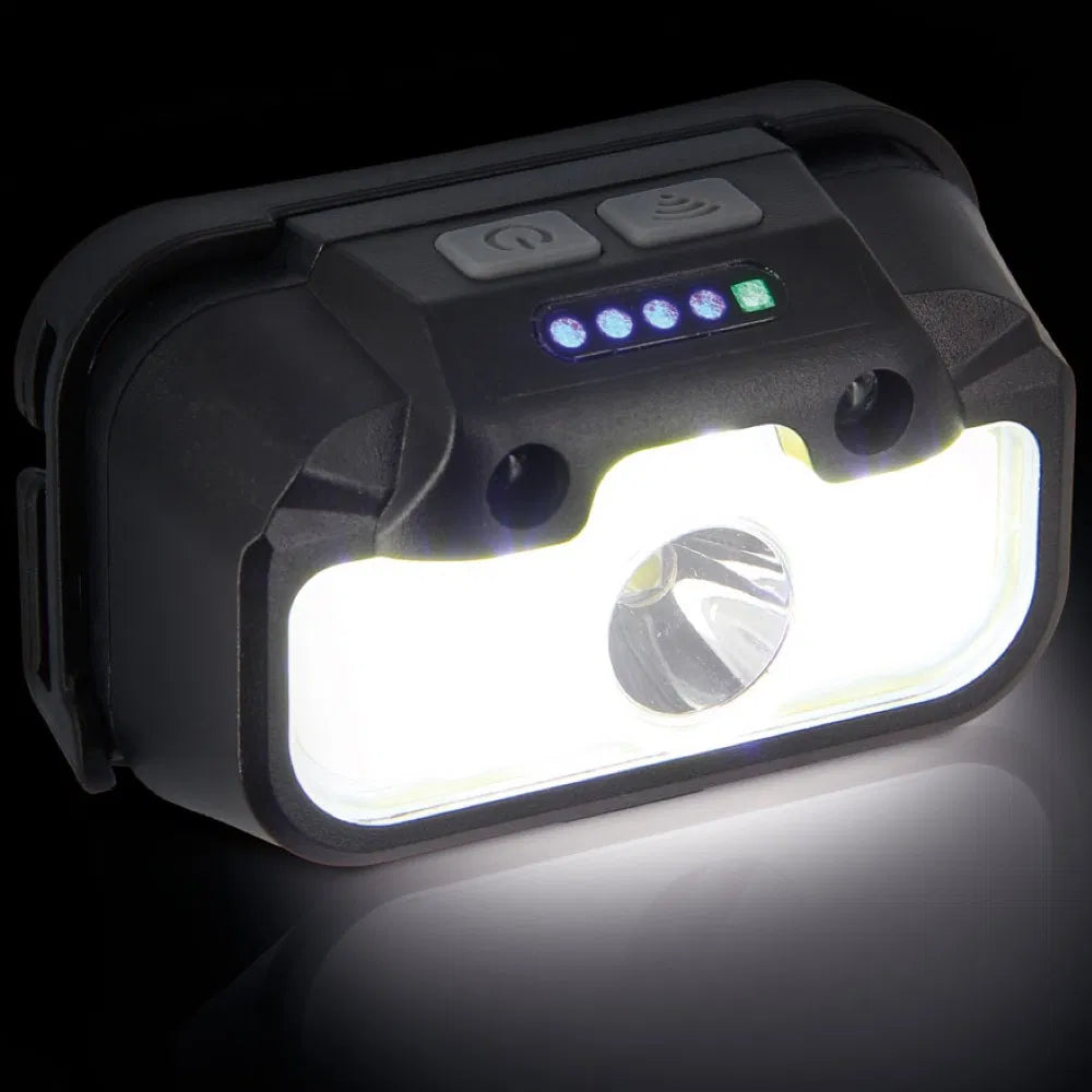 NGT Profiler Headlight - 330 Lumens USB Rechargable Motion Sensor Headlight with Case