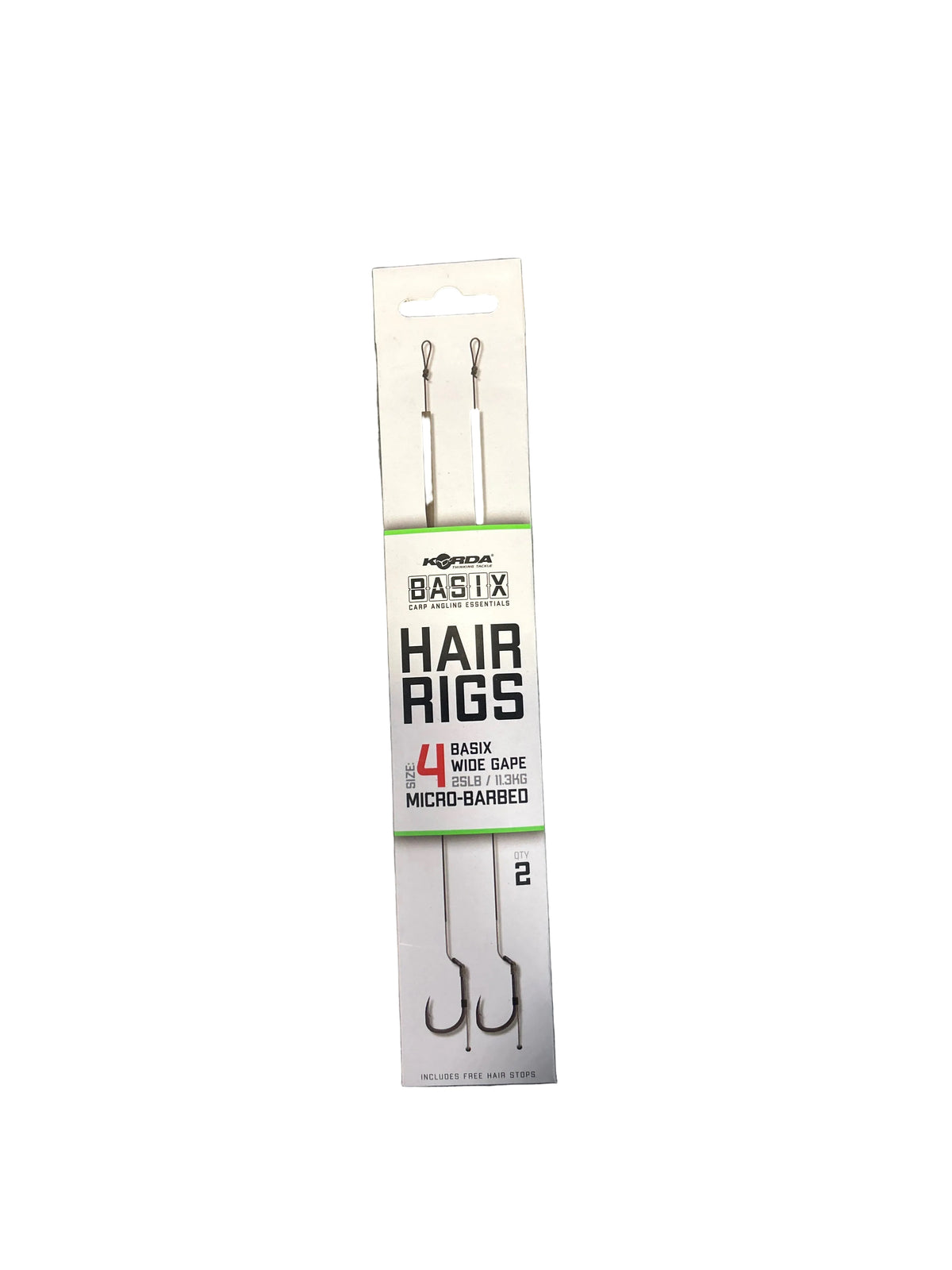 Basix Hair Rigs Wide Gape 4 25lb