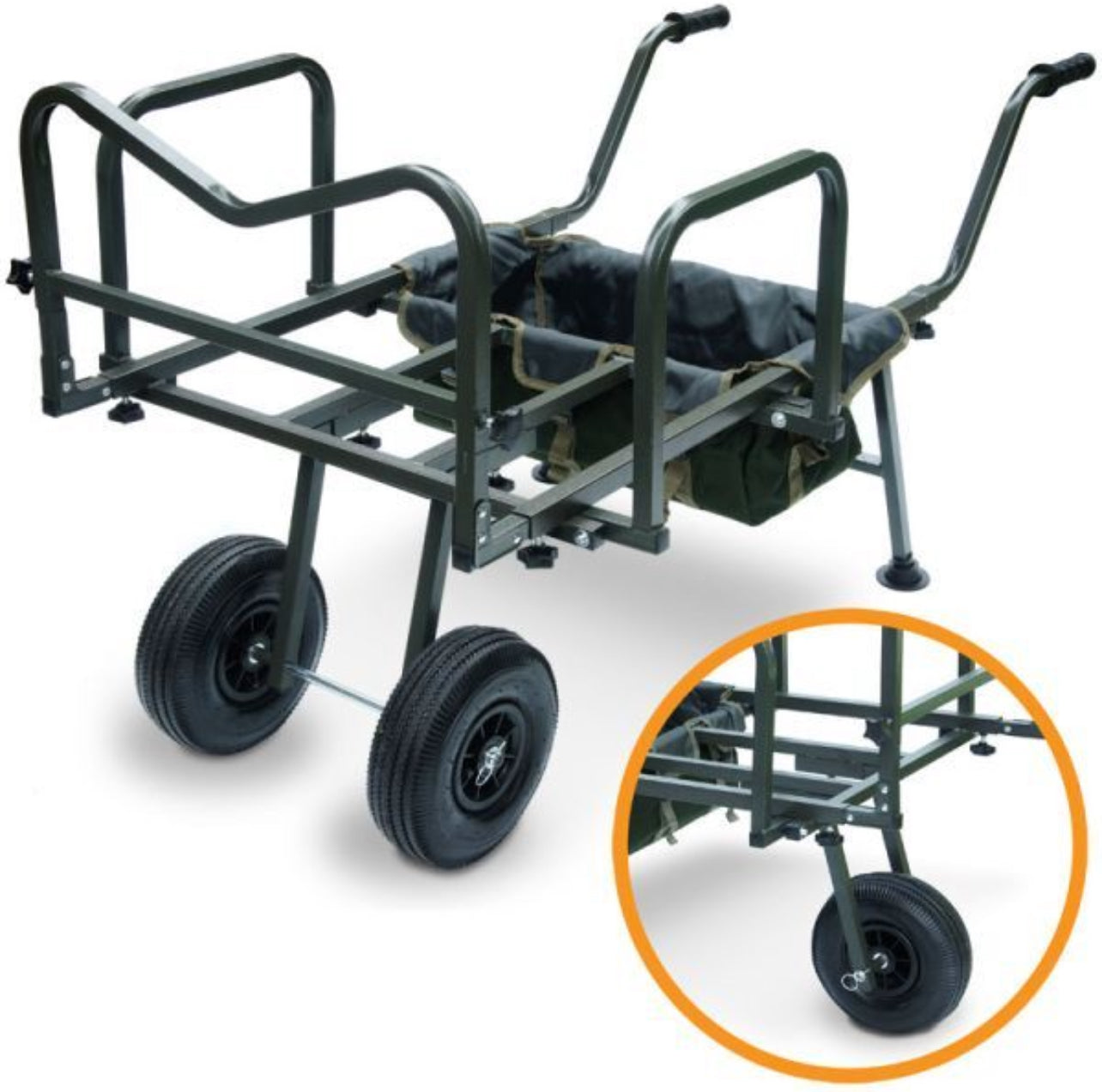 NGT Dynamic Barrow - Adjustable Profile with Twin or Single Wheel Usage
