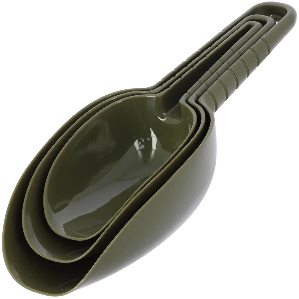 NGT 3pc Baiting Spoon Set- Ideal for PVA Bags, Spod Mix and Bait Launchers