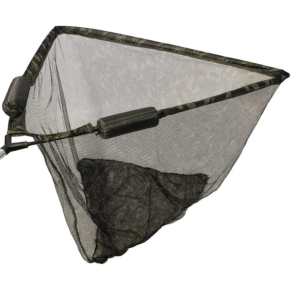 NGT 42" Specimen Net with dual Float System - Camo Mesh with Metal 'V' Block and Stink Bag