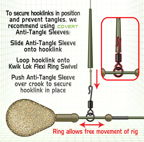 Gardner Covert Kwik Lok Flexi-Ring Swivels Size 8 and 12