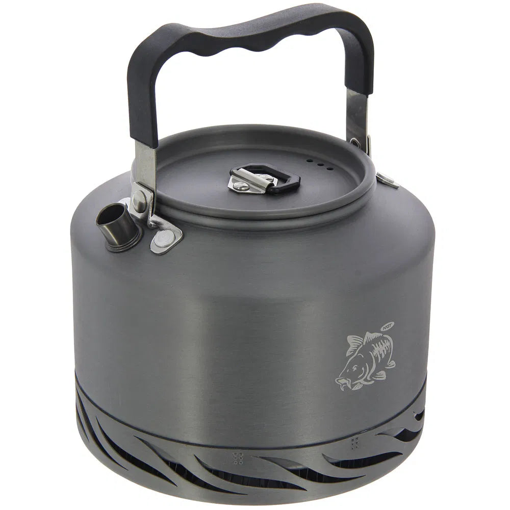 NGT Aluminium Outdoor Fast Burn Kettle - 1.1 litre Gun Metal