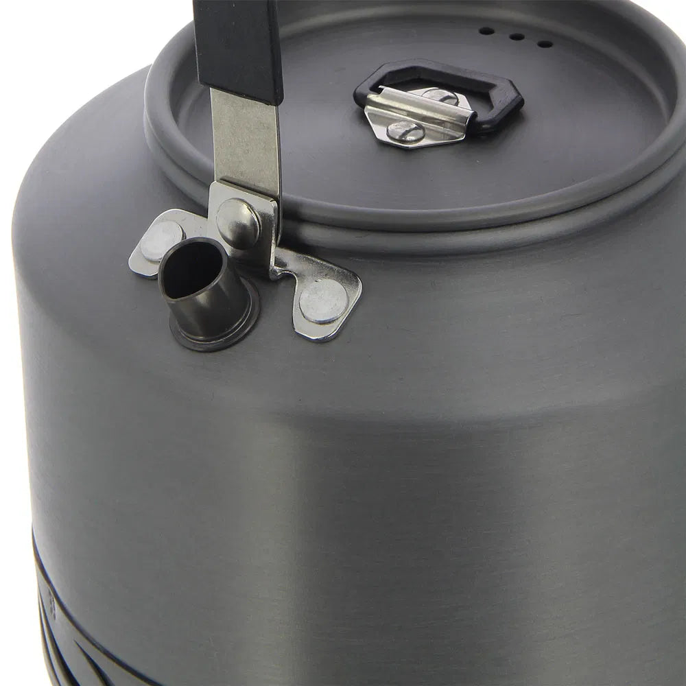 NGT Aluminium Outdoor Fast Burn Kettle - 1.1 litre Gun Metal