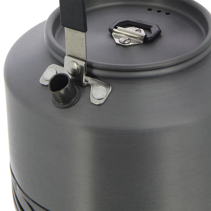 NGT Aluminium Outdoor Fast Burn Kettle - 1.1 litre Gun Metal