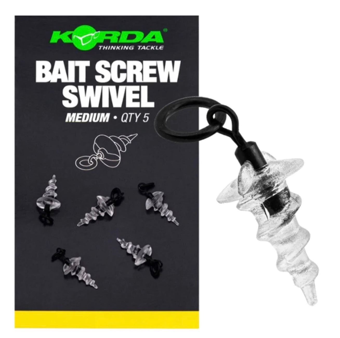 Bait Screw Swivel Medium