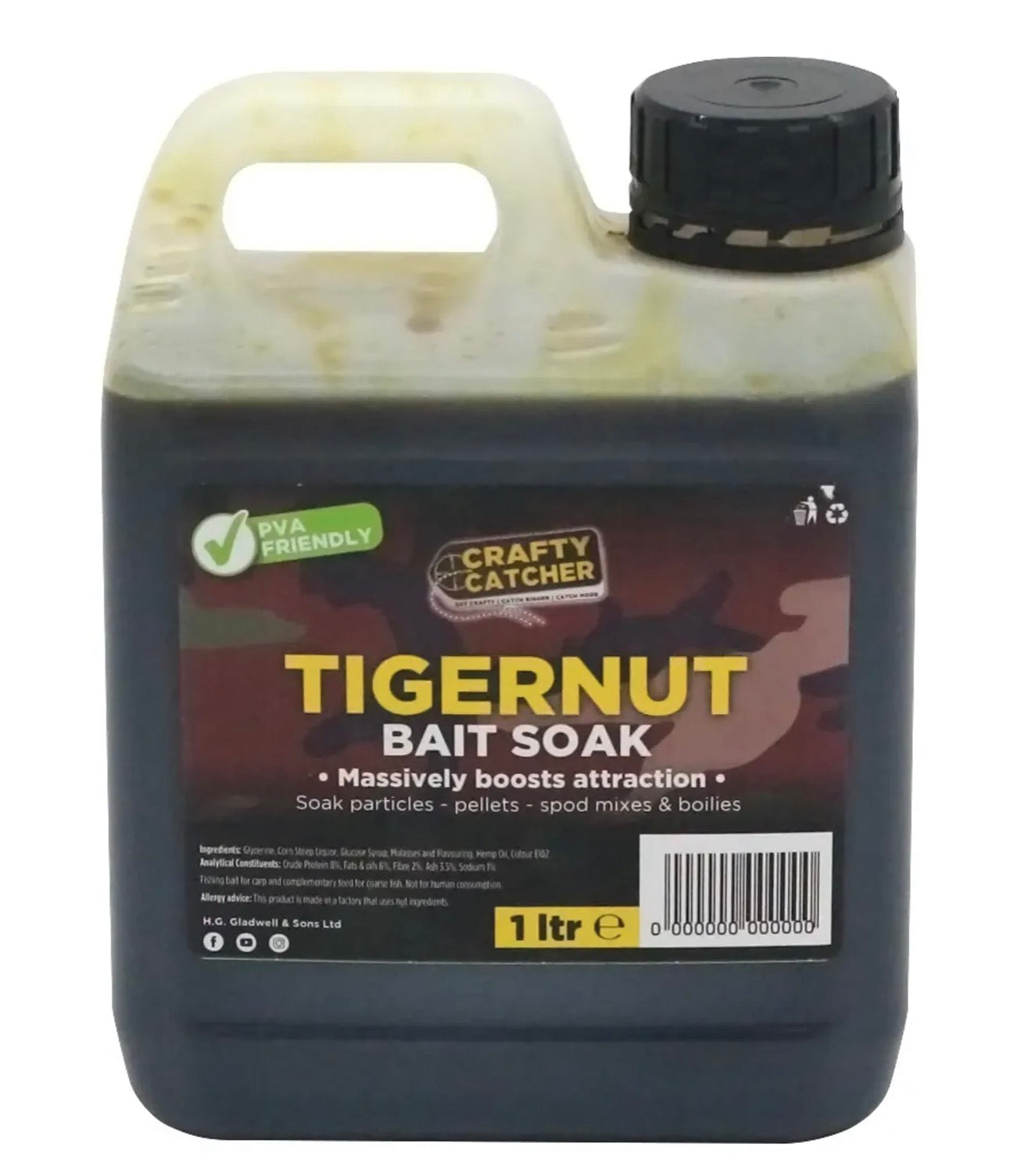 Crafty Catcher Tigernut Bait Soak 1L