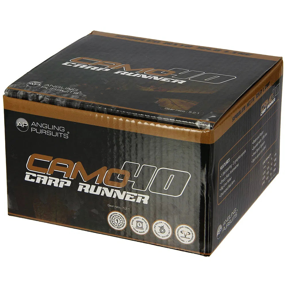 Angling Pursuits Camo 40 Carp runner Reel