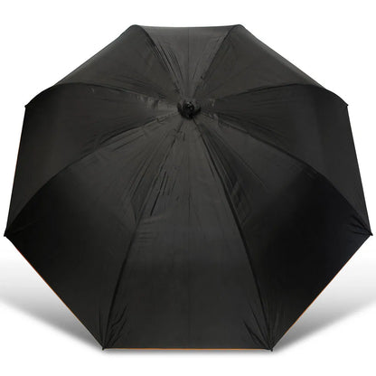 NGT Umbrella - 50" Black Match Brolly with Taped Seams and Nylon Case