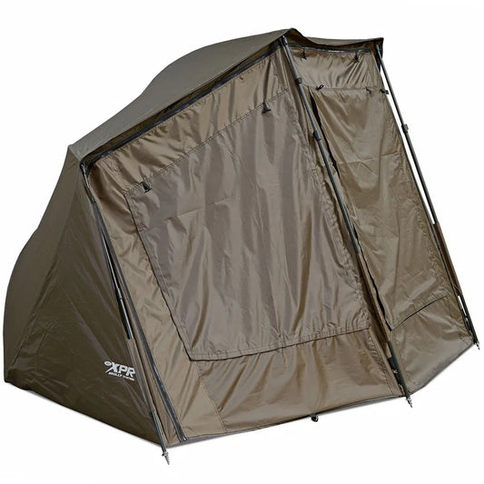 NGT XPR Shelter - Brolly system with Zip on Front. Includes groundsheet, Storm Poles and Case.