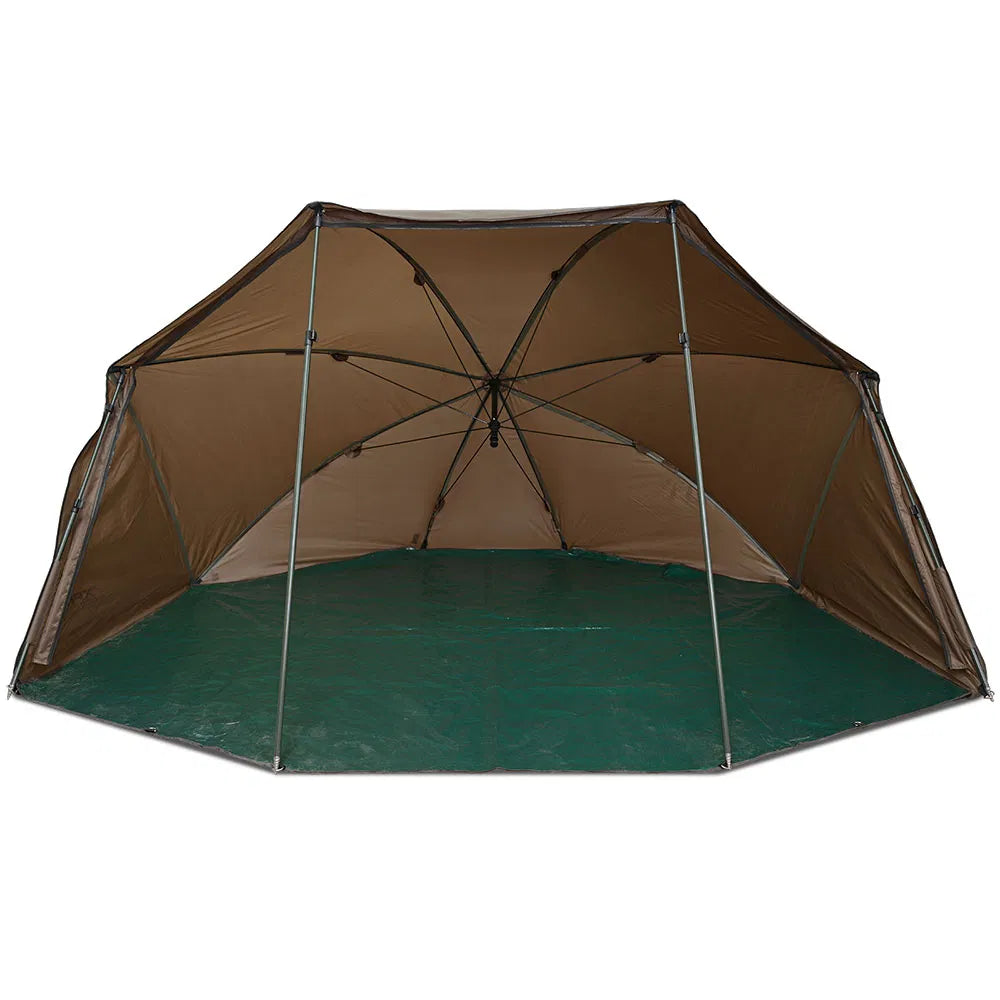 NGT XPR Shelter - Brolly system with Zip on Front. Includes groundsheet, Storm Poles and Case.