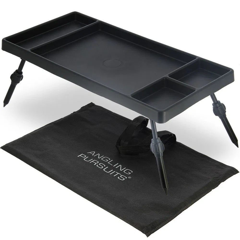 AP Large Plastic Bivvy Table with Adjustable Legs and Bag