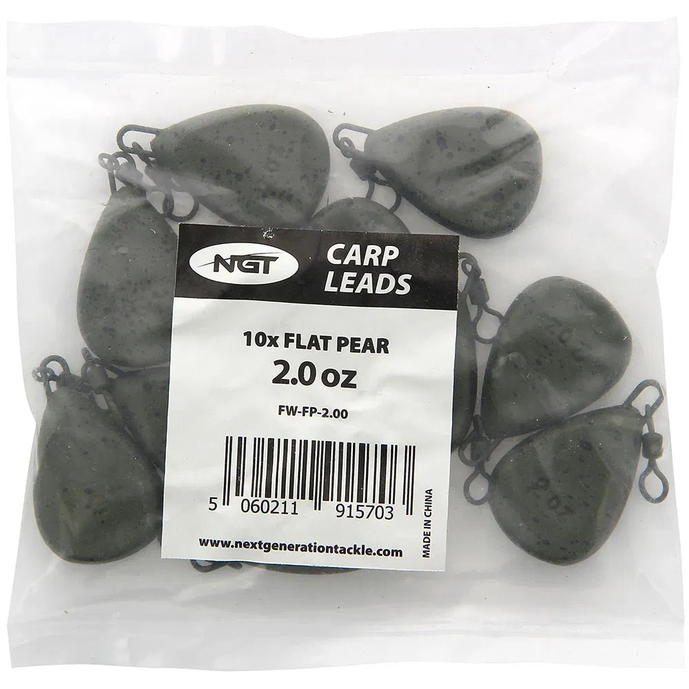 NGT Flat Pear Leads x10