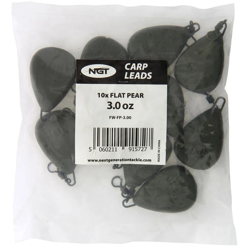 NGT Flat Pear Leads x10