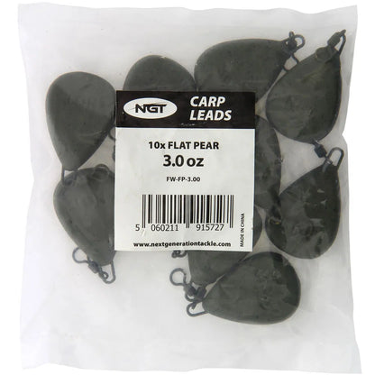 NGT Flat Pear Leads x10