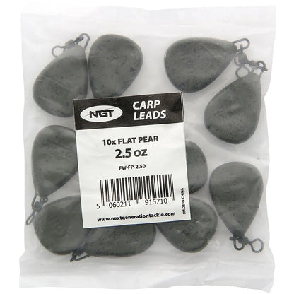 NGT Flat Pear Leads x10