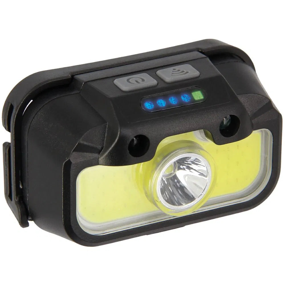 NGT Profiler Headlight - 330 Lumens USB Rechargable Motion Sensor Headlight with Case