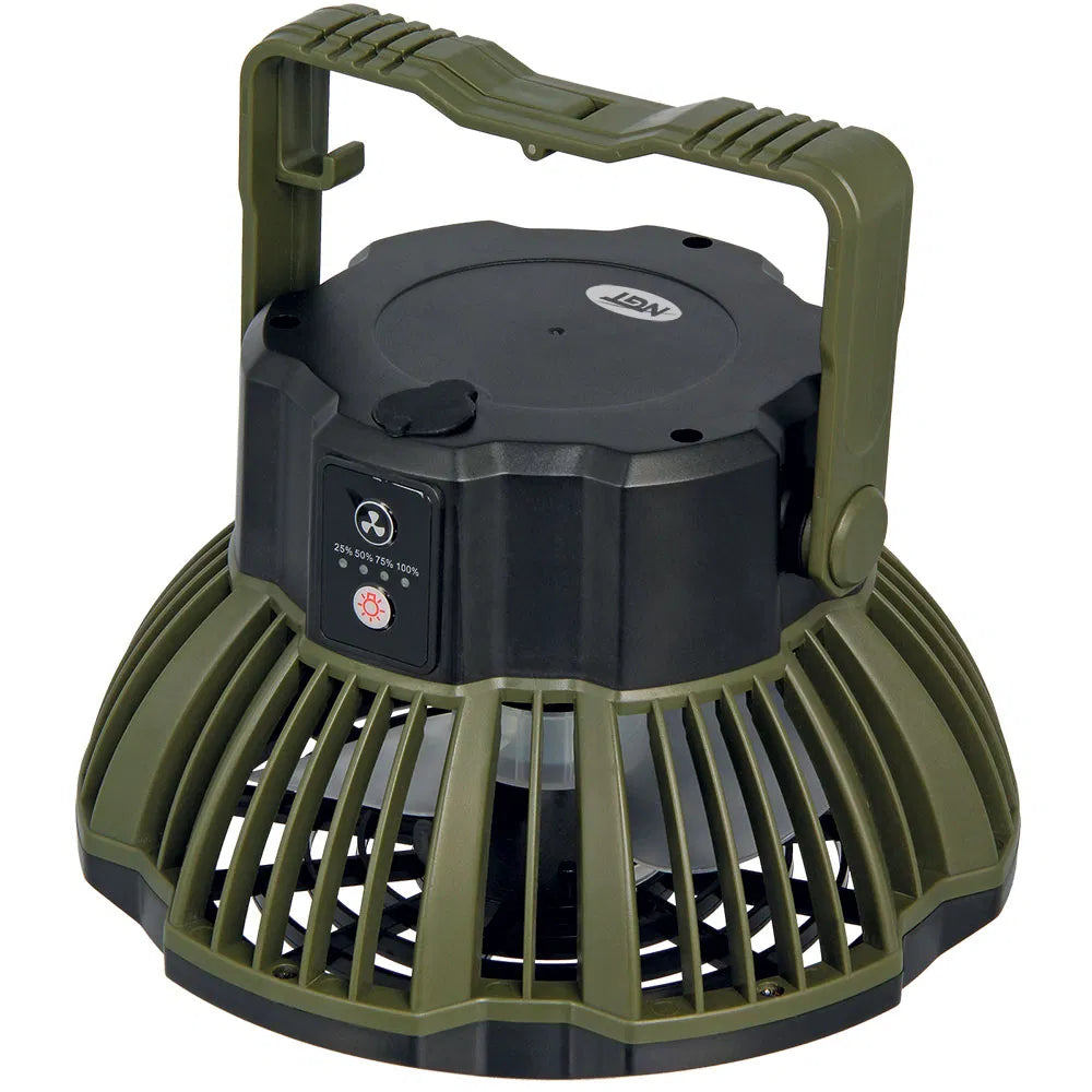 NGT XL Fan - USB Rechargeable Fan with Light and Powerbank