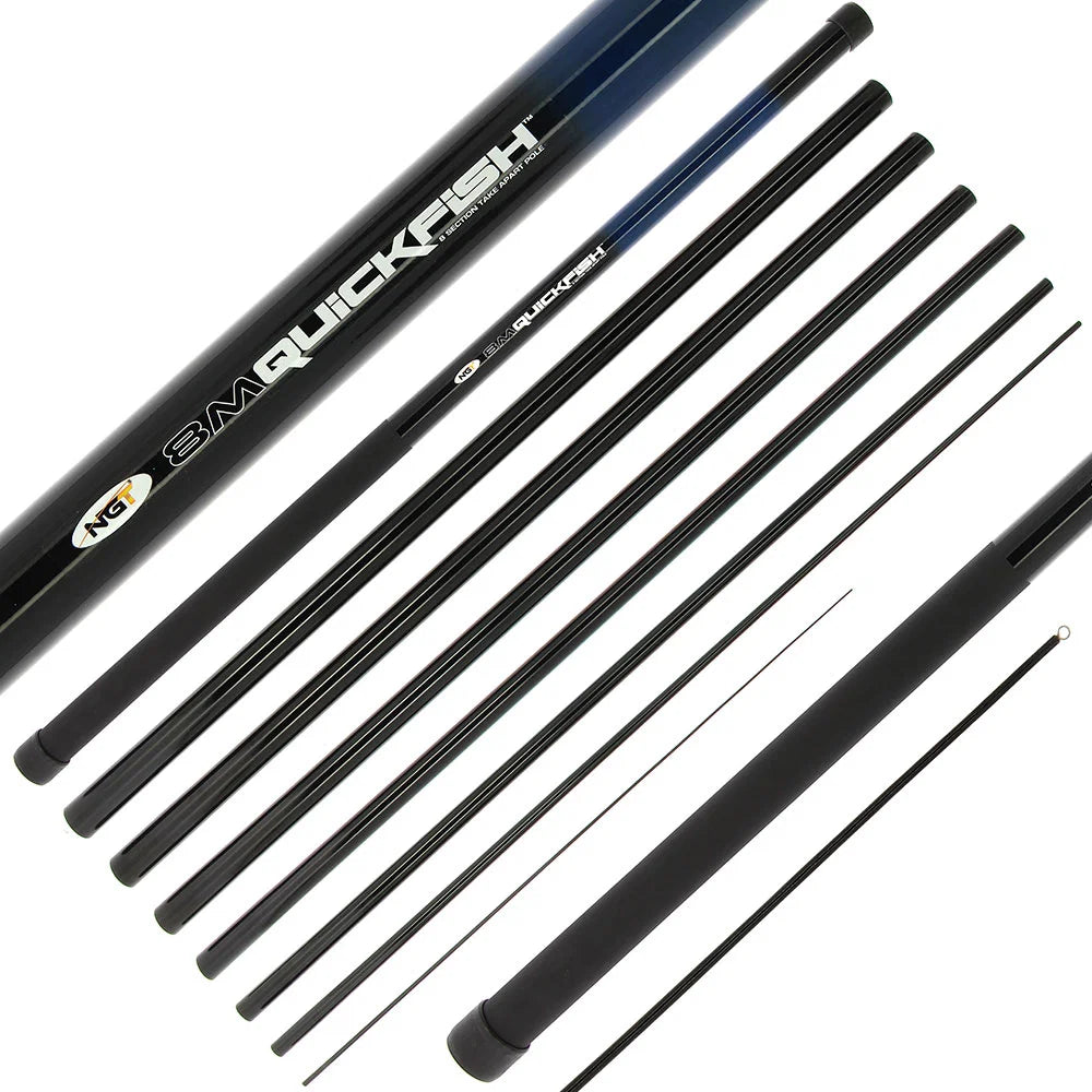 NGT QuickFish Pole - 8m Take Apart Pole